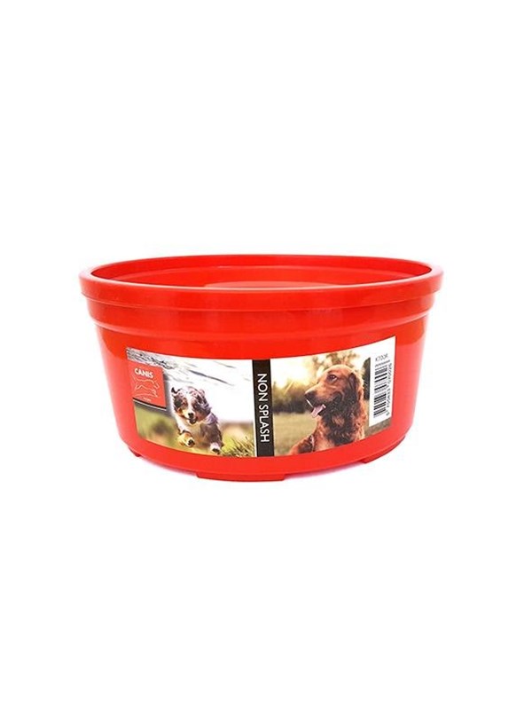 Active Canis Spillsäker skål 14 dl. Röd