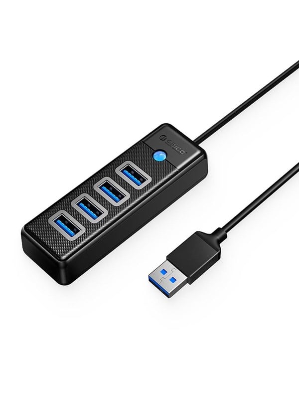ORICO Hub Orico PW4U-U3 USB-A / 4x USB-A 3.0 - black USB Hub - USB 3.0 - 4 porte - Svart