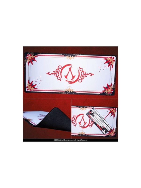 Lexip - Initiate Bundle - mouse - USB-A - black gold red white - with Ubisoft mouse pad and Assassin's Creed Shadows - Mouse - 6 knappar - Gold