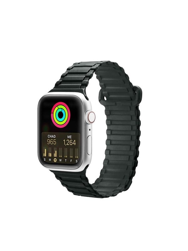 Produktfoto för Dux Ducis Apple Watch 6/7/8/SE (42/44/45/49mm) Armband Silicone Armored - Grön