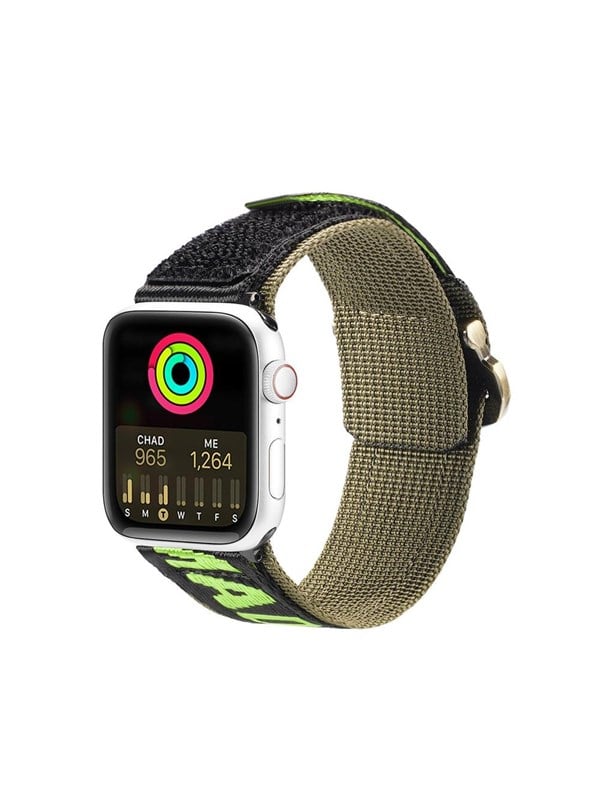 Produktfoto för Dux Ducis Apple Watch 4/5/6/7/8/SE/Ultra (49/45/44/42mm) Armband Nylon - Grön