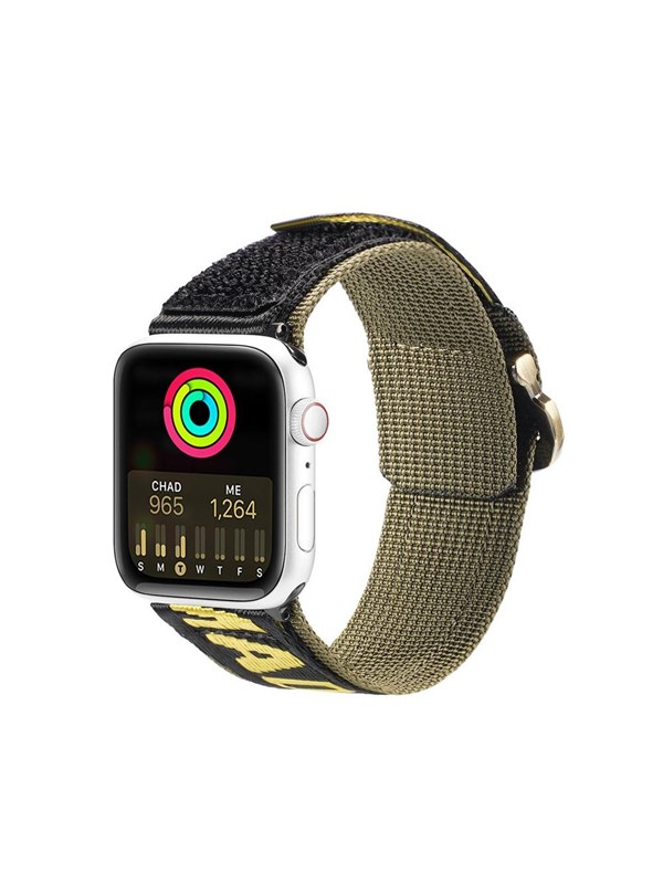 Produktfoto för Dux Ducis Apple Watch 4/5/6/7/8/SE/Ultra (49/45/44/42mm) Armband Nylon - Gul