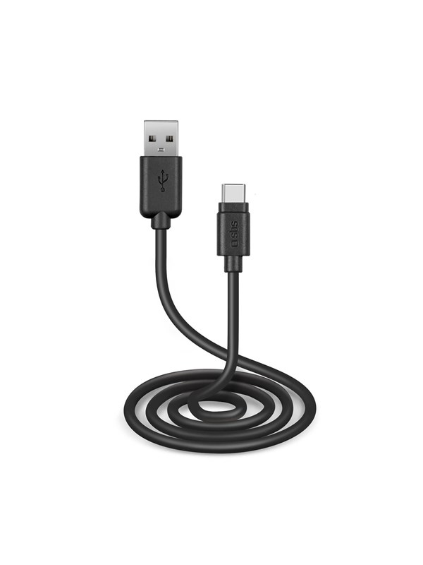 SBS TECABLETC3MTK USB-A - USB-C Cable 3m - Black