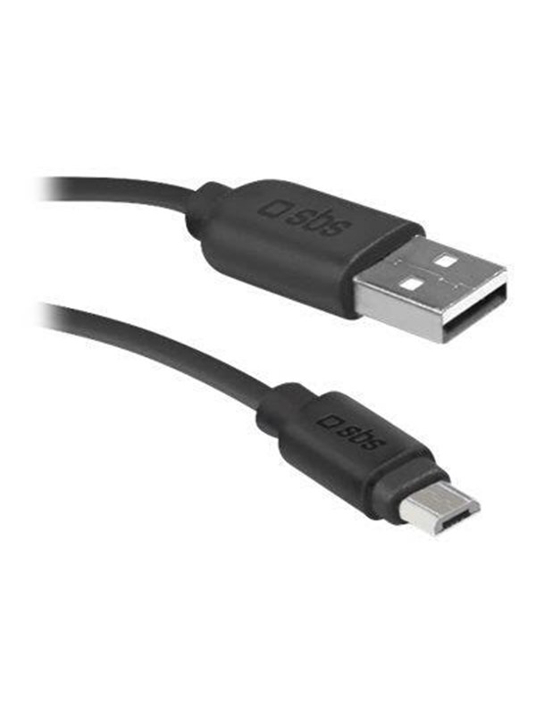 SBS TECABLEMICRO2K USB-A - Micro-USB Cable 2 m - Black