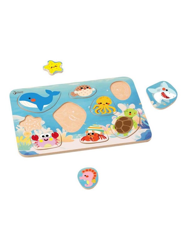 Classic World Wooden Puzzle Ocean - 9 pcs. Trä