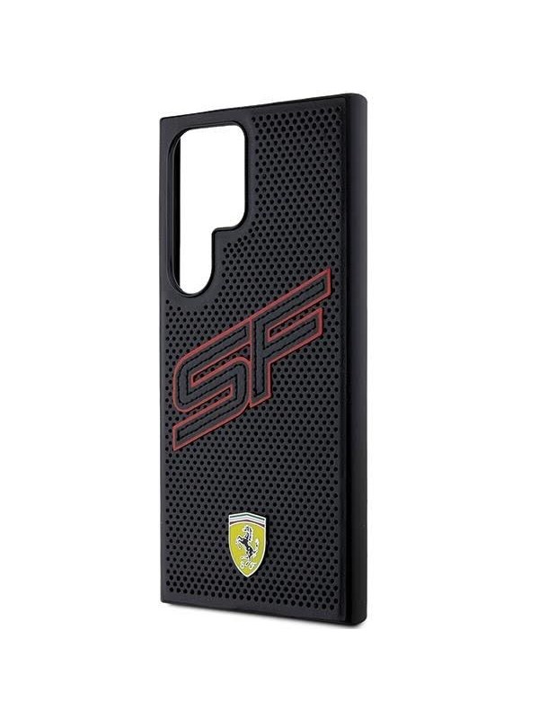 Produktfoto för Ferrari Galaxy S24 Ultra Mobilskal Big SF Perforated - Svart