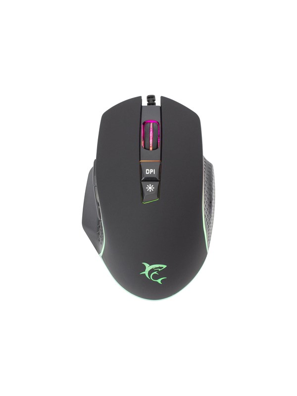 White Shark GARETH Wired - Gamingmus - Optic - 7 knappar - Svart