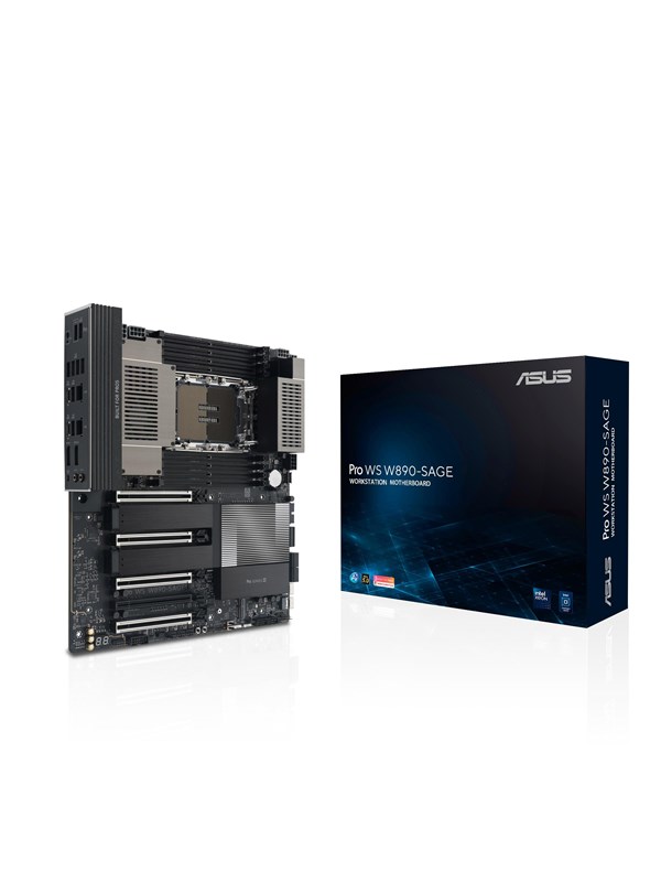 ASUS Pro WS W890-SAGE Moderkort - Intel W890 - Intel LGA4710-2 - DDR5 RAM - SSI (Server)