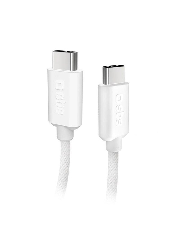 SBS TECABLETISSUETCCG USB-C - USB-C 1.5m 60W braided cable - gray
