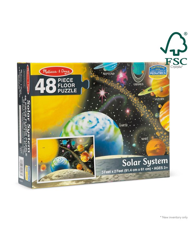 Melissa &amp; Doug Floor Puzzle 48 pcs Solar System 2D Pussel