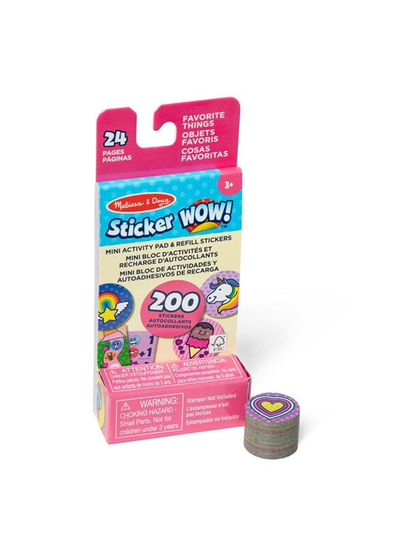 Melissa &amp; Doug Sticker Wow! Mini Activity Pad &amp; Refill Stickers : Favorite Things