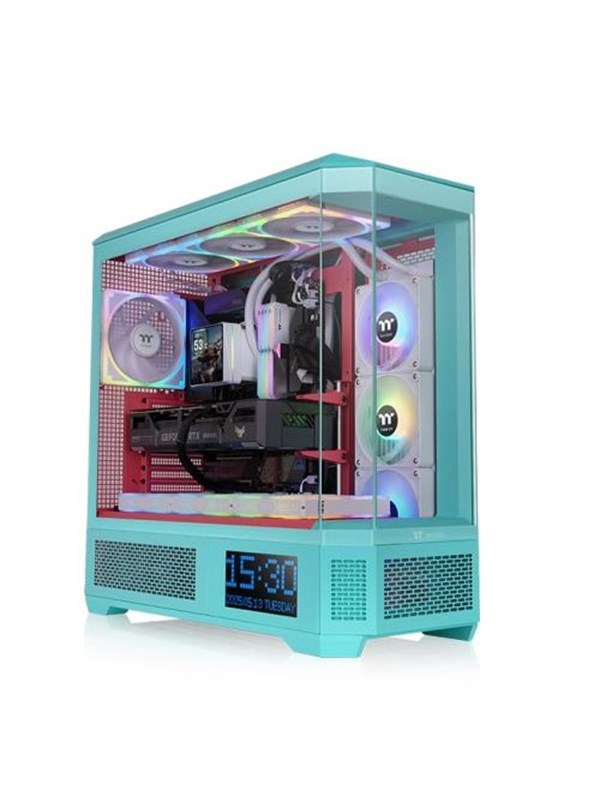 Thermaltake View 600 TG Full Tower Case - Mint Strawberry - Chassi - Fulltower - Grön
