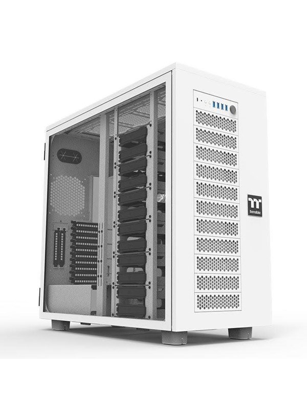 AX700 TG Super Tower Case - Snow White - Chassi - Desktop - Vit