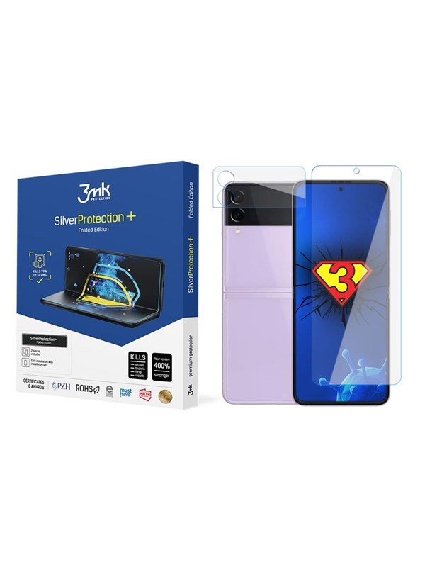3mk Silver Protect + Sam Z Flip 3 5G Folded Edition Wet Mount Antimicrobial Film