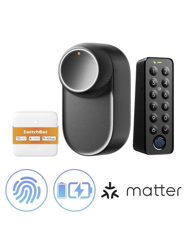 SwitchBot Lock Ultra Bundle incl Hub Mini Matter and Keypad Touch - SEK 2.099 - Spara 25%