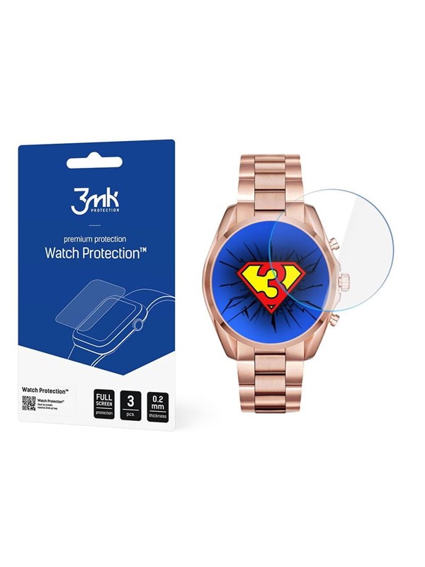 3mk Watch Protection™ v. FlexibleGlass Hybrid Glass on Michael Kors Gen 6 Bradshawmob