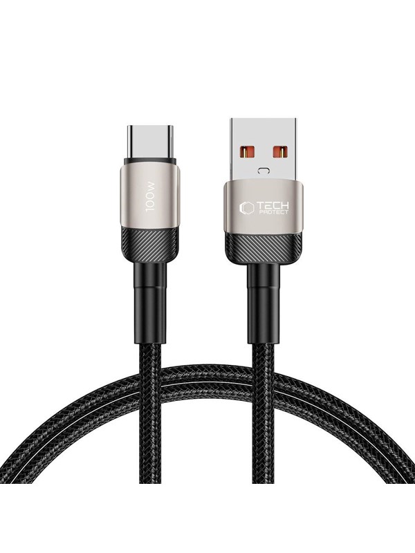 Tech-Protect  UltraBoost Evo Cable USB-C / USB-A 100W 5A 1m - Titanium