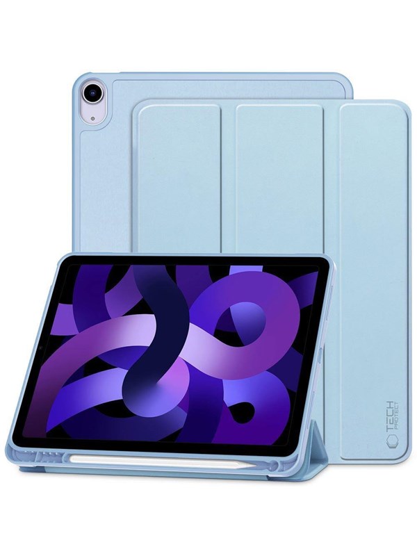 Tech-Protect SmartCase Pen for iPad Air 10.9" (2020/2022) / 11" (2024/2025/2026) - Cyan