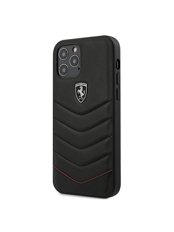 Produktfoto för Ferrari iPhone 12 Pro Max Skal Off Track Quilted - Svart