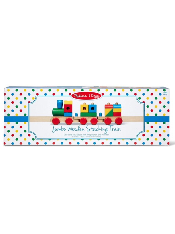 Melissa &amp; Doug Wooden Stacking Toy Train