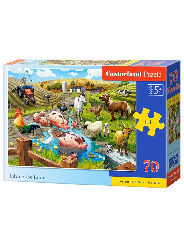 Castorland Farm Life Puzzle - 70 Pcs - 5+ Years Golv
