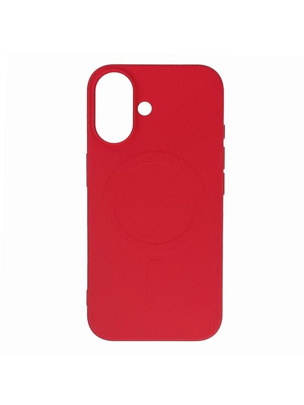 Produktfoto för iPhone 16 Mobilskal Magsafe Liquid Silikon - Röd