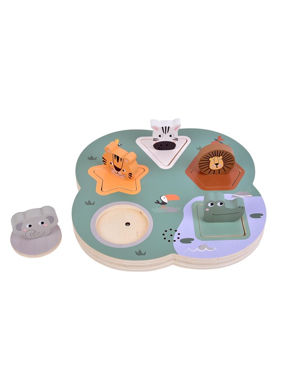 Small Foot - Wooden 3D Animal Sounds Puzzle Safari Trä