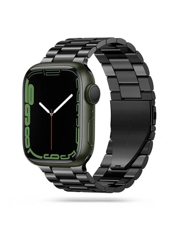 Tech-Protect Stainless Bracelet for Apple Watch 4 / 5 / 6 / 7 / 8 / 9 / SE / Ultra 1 / 2 (42 / 44 / 45 / 49 mm) - Black