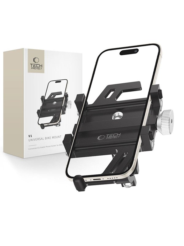 Tech-Protect  V1 Universal Bicycle Holder for Phone - Black
