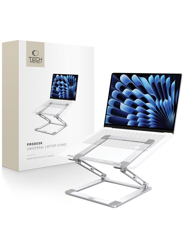Tech-Protect  ULS400 Universal Fold-Out Stand for Laptop up to 17" - Silver