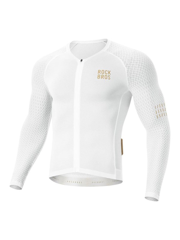 Rockbros YDCX008 Diamond Long Sleeve Cycling Jersey Size XXXL - White