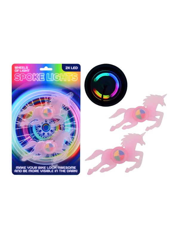 John Toy Bike Fun Unicorn spoke lighting 2 pieces