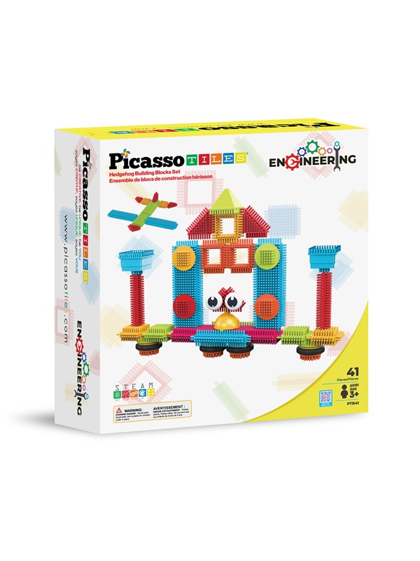 PicassoTiles Hedgehog Blocks, byggset med 41 delar - Köp för SEK 149 - Spara 21%