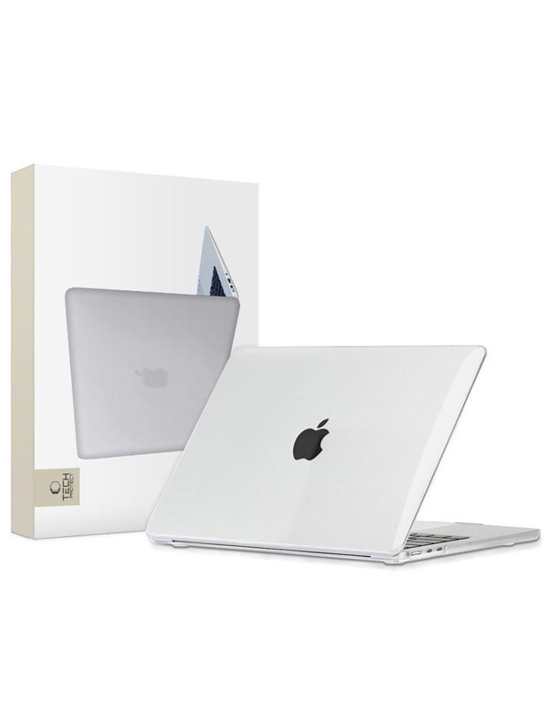 Tech-Protect SmartShell Case for MacBook Air 13" M2 / M3 / 2022-2024 - Transparent