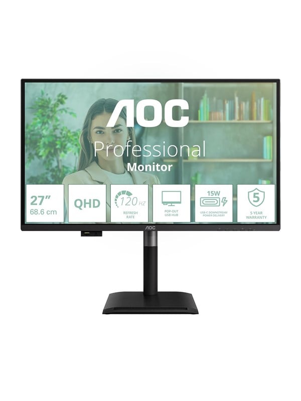 27" AOC Professional Q27P4U - LED monitor - QHD - 27"