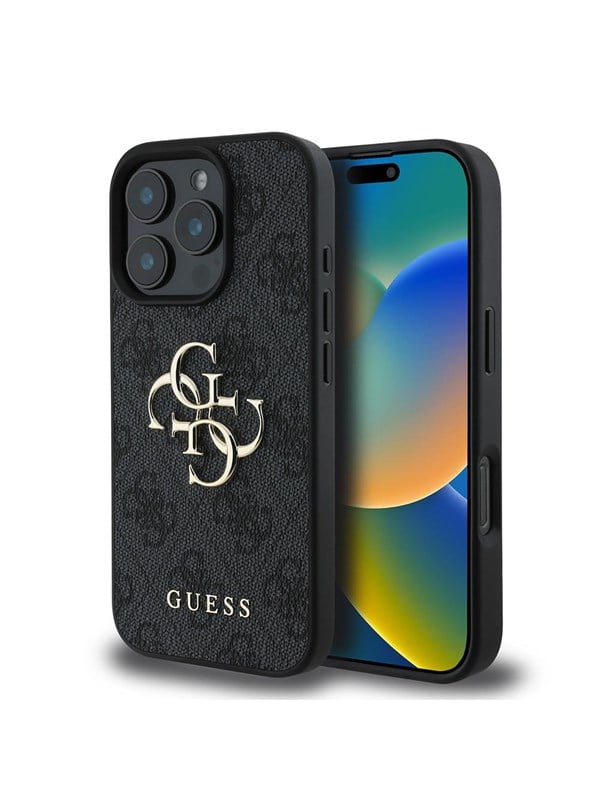 Produktfoto för Guess iPhone 16 Pro Mobilskal 4G Big Logo - Svart