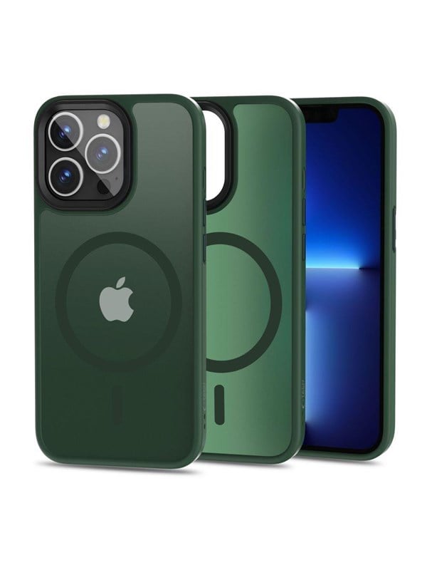Alternativ bild 0 för Tech-Protect Etui Tech-protect Magmat MagSafe Apple iPhone 13 Pro Matte Green