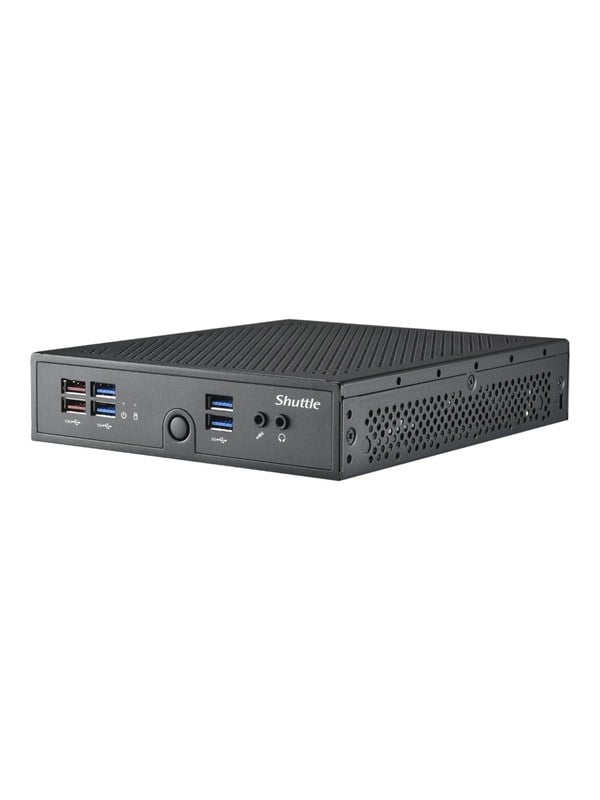Produktfoto för Shuttle XPC slim - 1 upp till - RAM 0 GB - ingen HDD - UHD Graphics - Gigabit Ethernet - inget OS - skärm: ingen - svart