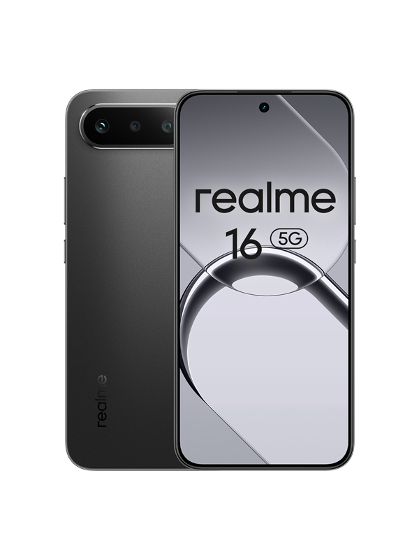realme 16 5G 256GB/8GB - Air Black - Köp för SEK 3.290 - Spara 34%