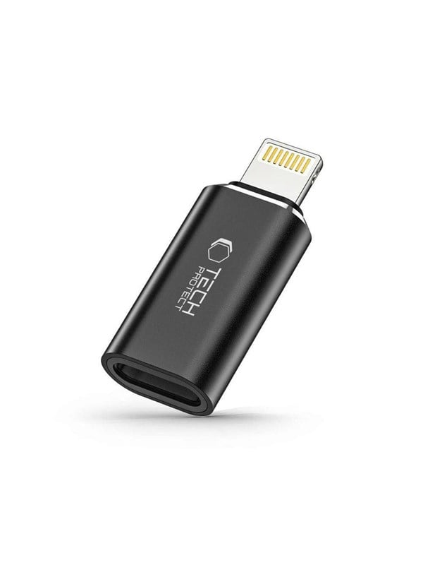 Produktfoto för Tech-Protect UltraBoost Lightning till USB-C-adapter - Svart