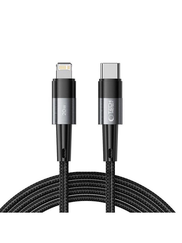 Produktfoto för Tech-Protect USB-C till Lightning kabel Ultraboost 2m - Grå
