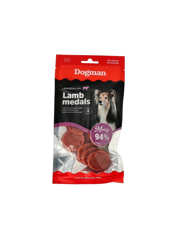 Dogman Köttiga lammmedaljonger 80G