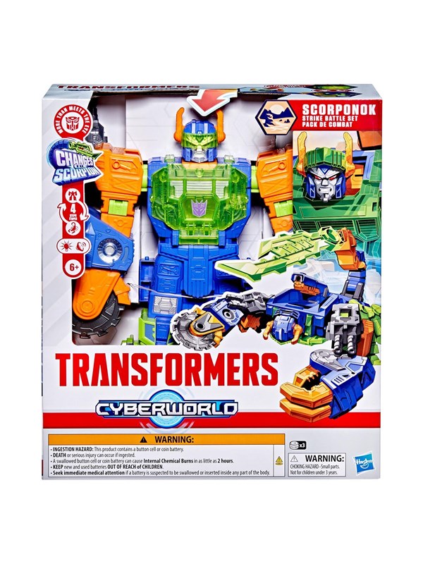 Produktfoto för Transformers Cyberworld Scorponok Strike Battle Set