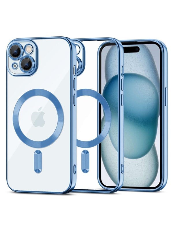 Produktfoto för Tech-Protect iPhone 15 Mobilskal Magsafe Magshine - Sky Blå
