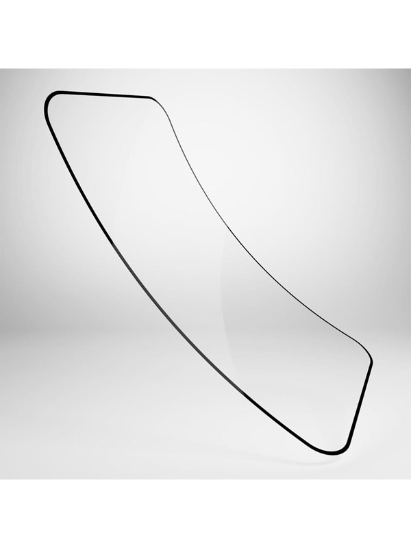 Puro Flexible Glass D3O hybrid glass with black frame for iPhone 16 / iPhone 15 / iPhone 15 Pro