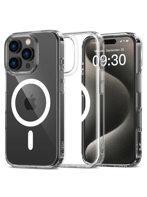 Tech-Protect FlexAir Hybrid MagSafe Case for iPhone 16 Pro Max - Clear