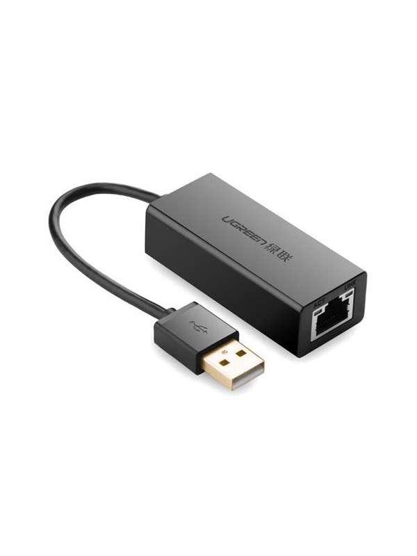 UGREEN external network card RJ45 - USB 2.0 100 Mbps Ethernet black (CR110 20254)