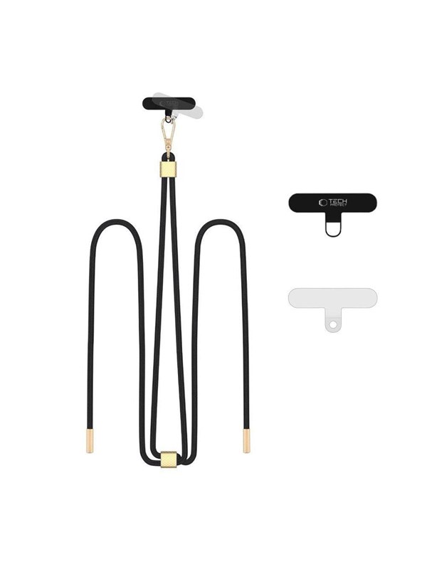 Produktfoto för Tech-Protect Mobilrem Rep Crossbody C5S - Svart/Guld