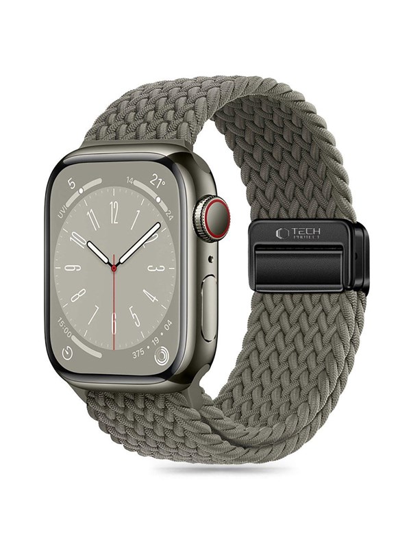 Tech-Protect  Nylonmag Strap for Apple Watch 4 / 5 / 6 / 7 / 8 / 9 / SE / Ultra 1 / 2 (42 / 44 / 45 / 49 MM) - Green
