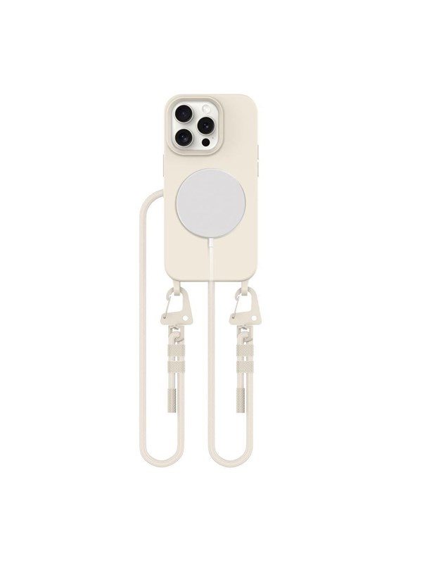 Tech-Protect MagNecklace MagSafe Case for iPhone 15 Pro - Beige